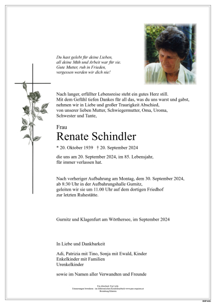 Parte von Renate Schindler